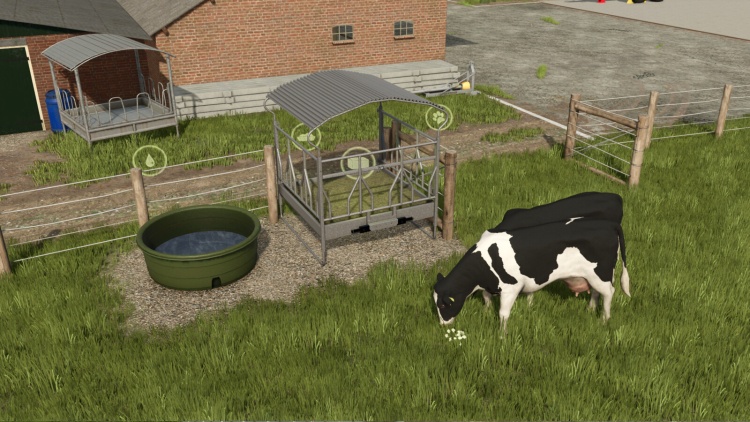 FS25 - Yerleştirilebilir Basit İnek Otlağı - modu
