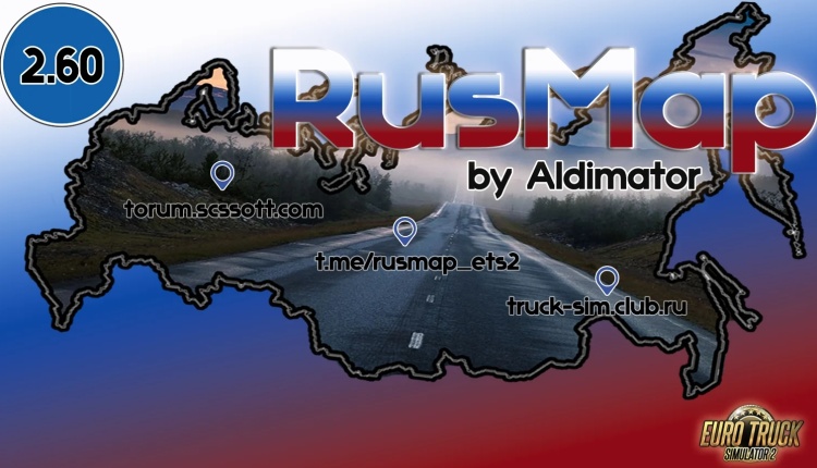 ETS2 - RusMap Projesi (1.60) - modu