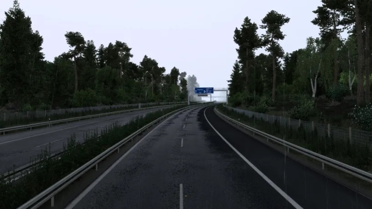 ETS2 - Gerçekçi Yağmur Yansımaları (1.60) - modu