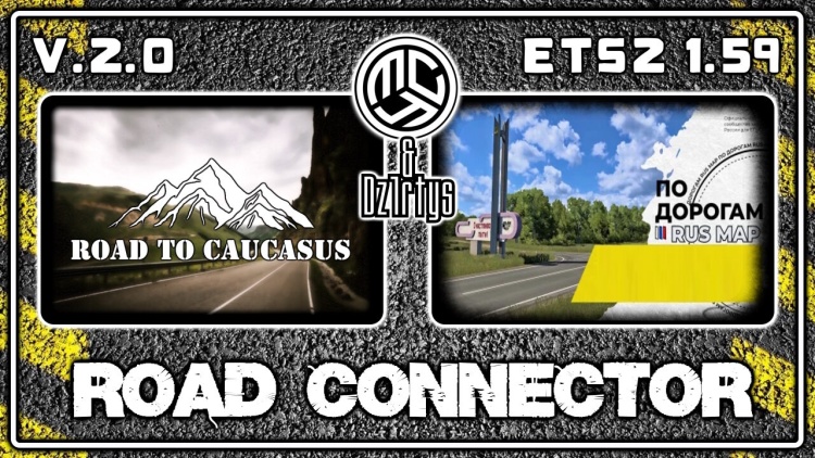 ETS2 - Kafkasya'ya Giden Yol + RusMap RC (1.59) - modu