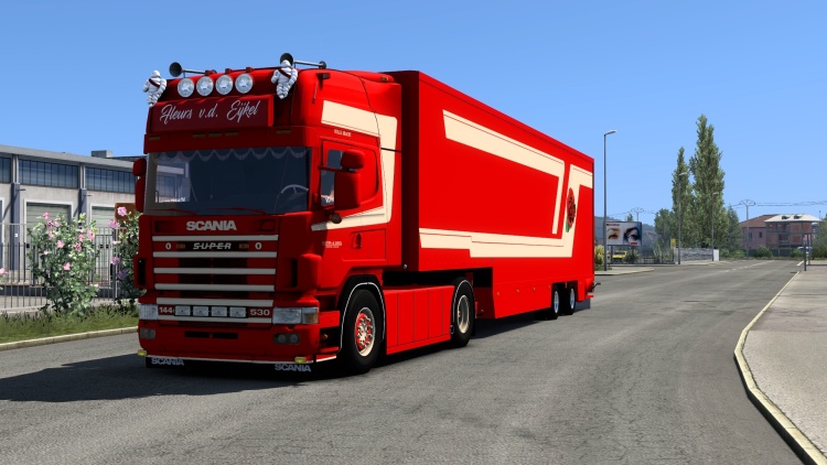 Scania 164L Çiçek Kamyonu ve Römork (1.58) - modu