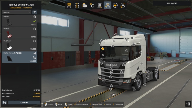 ETS2 - Scania Dijital Ayna (1.60) - modu