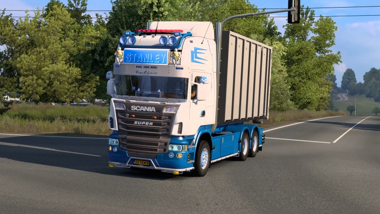 Scania R560 V8 Abroll + BDF Konteyner Römorku (1.60) - modu