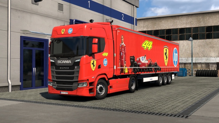 ETS2 - Scania S ve Krone Profiliner Ferrari Kaplaması (1.58) kapak gorseli