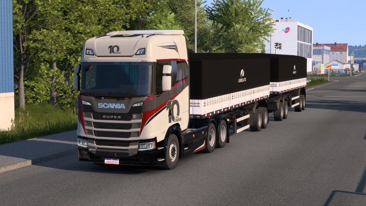 Scania S + Librelato 9 Akslı Karayolu Römork Seti (1.60) - modu