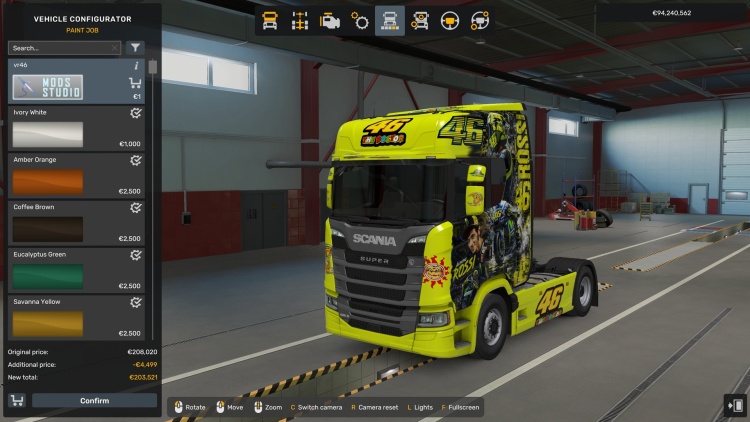ETS2 - Scania S Yeni Nesil VR46 Görünümü (1.60) - modu