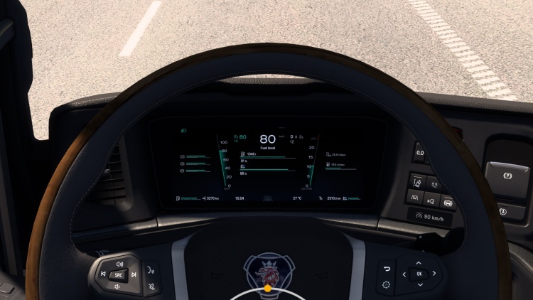 ETS2 - Scania Smart Dash Geliştirilmiş Gösterge Paneli (1.57) - modu