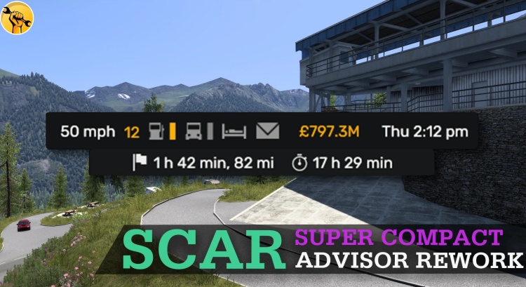 ETS2 - Scar - Süper Kompakt Danışman Yeniden Düzenlemesi (1.60) - modu