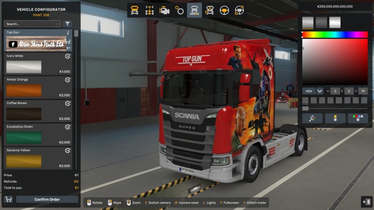 ETS2 - Top Gun Scania S (1.60) Görseli (1.60) - modu