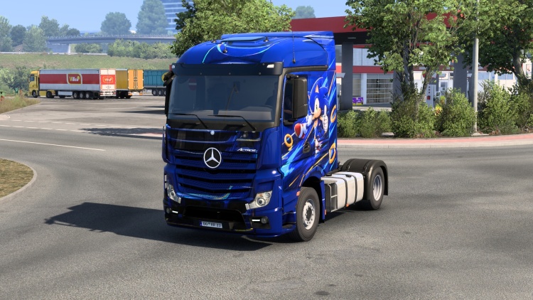 ETS2 - Mercedes Actros için Sonic Skin (1.60) - modu