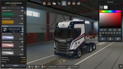 ETS2 - Scania S (1.60) için Crownline Combo Kaplama (1.60) - modu