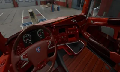 ETS2 - Scania R-T-G Streamline SCS için İç Mekan - modu