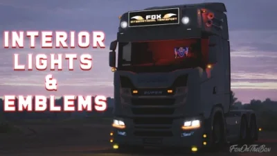 ETS2 - İç Aydınlatma ve Amblemler - modu
