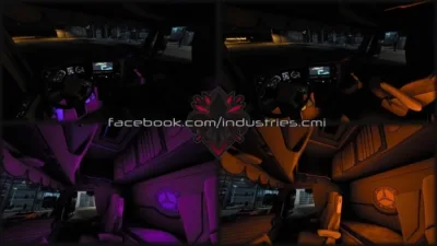 ETS2 - Mercedes-Benz Actros MP4 CMI İç Mekan Paketi - modu