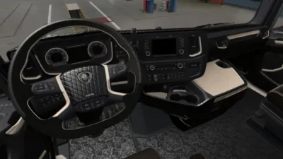 ETS2 - Scania 2016 S & R Siyah Lux İç Mekan - modu