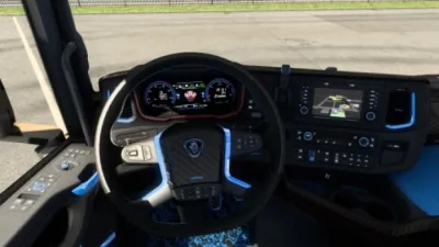 ETS2 - Scania NG S&R 2016 Mavi İç Mekan - modu