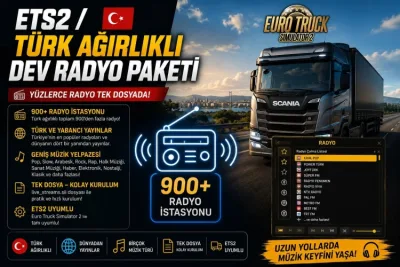 ETS2 - Türkiye Odaklı Mega Radyo Paketi (1.61) - modu