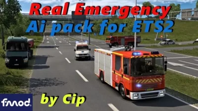 ETS2 - Real Emergency Ai Pack Temel Sürümü (1.60) - modu