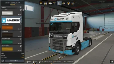 ETS2 - Scania R 2016 Maersk Görünümü (1.61) - modu