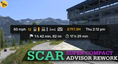 ETS2 - Scar - Süper Kompakt Danışman Yeniden Düzenlemesi (1.60) - modu