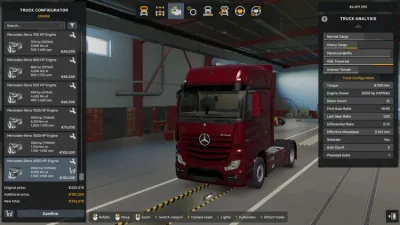 ETS2 - Ultimate Motor ve Şanzıman Megamod (1.60) - modu