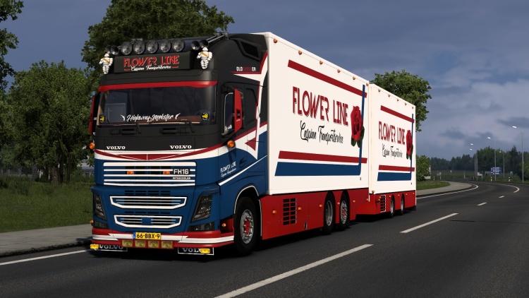 Volvo FH16 Tandem Çiçek Taşıma Kamyonu (1.58 - 1.51) - modu