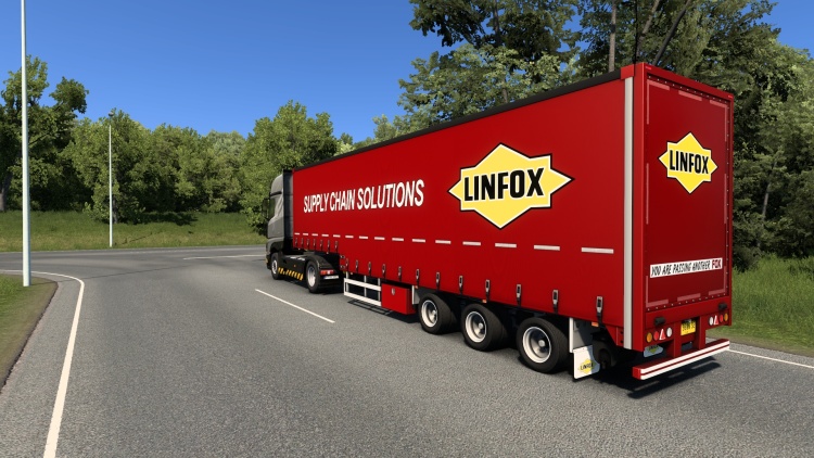 ETS2 - WIKA 40 ft Perdeli Römork (1.58) - modu