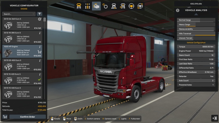 ETS2 - Tüm Kamyonlar İçin 1000 HP Motor (1.60) kapak gorseli