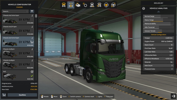 ETS2 - Iveco S-Way (1.60) için 6xx Şasi (1.60) - modu
