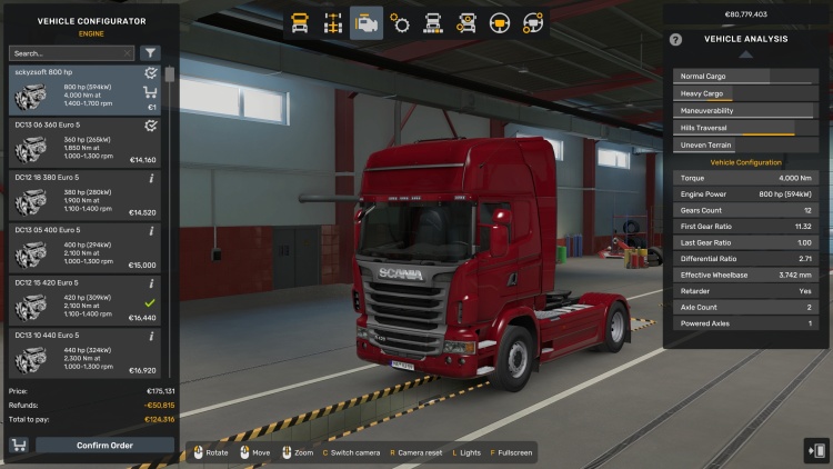ETS2 - Tüm Kamyonlar İçin 800 HP (1.60) kapak gorseli