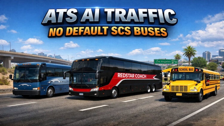 ATS - AI Trafiği: Varsayılan SCS Otobüsleri Yok (1.60)