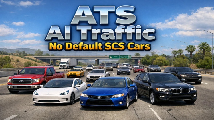 ATS - AI Trafiği: Varsayılan SCS Arabaları Yok (1.60)