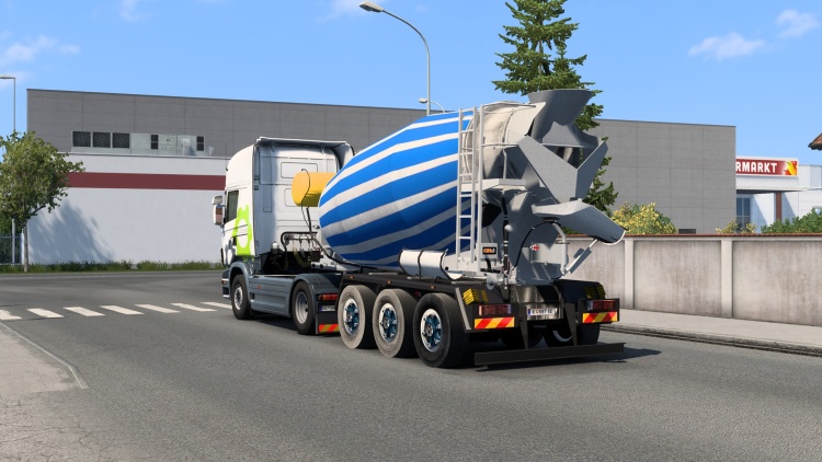 ETS2 - Hareketli Çimento Karıştırıcılı Römork (1.60) - modu