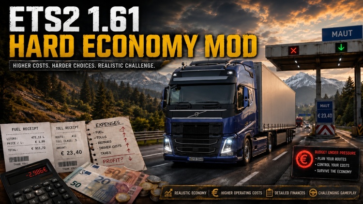 ETS2 - Ekonomide Kapsamlı Yeniden Düzenleme (1.60 - 1.61)