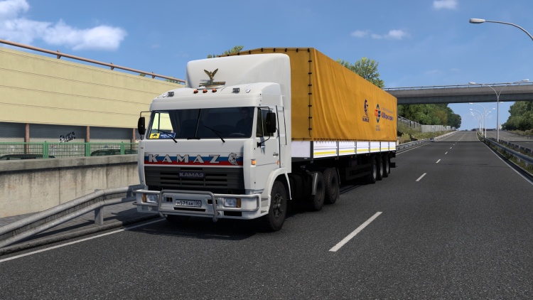 ETS2 - Kamaz 54115 + Nefaz 93341 Römork (1.60)