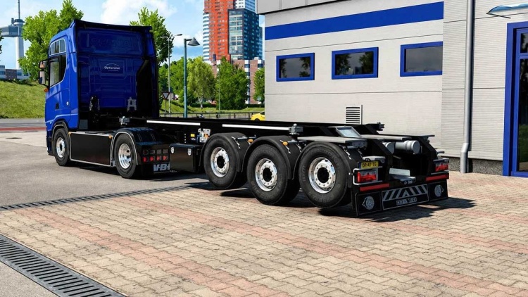 ETS2 - SCS ve Kassbohrer Konteyner Römorkları için Kaldırma Aksı (1.60) kapak gorseli