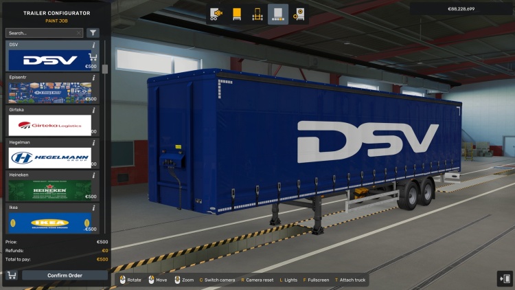 ETS2 - Gerçek Avrupalı Şirketler 1.1 Dorse Skin (1.59 - 1.60)
