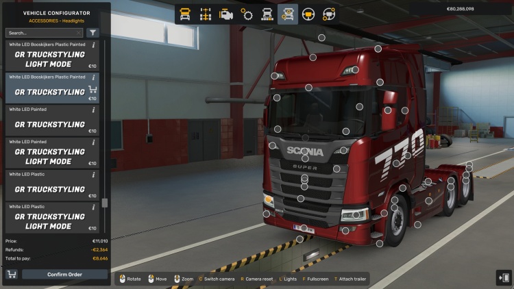 ETS2 - Scania Yeni Nesil P-G-R-S Geliştirilmiş Farlar (1.60) kapak gorseli