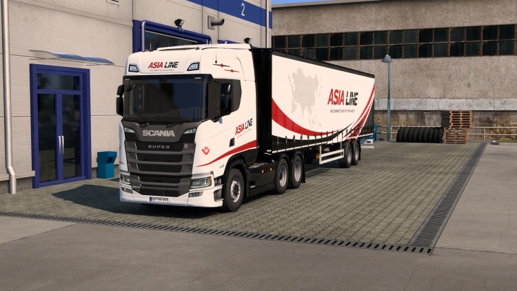 ETS2 - Scania S Asia Line Combo Görünüm Paketi (1.60 - 1.57)