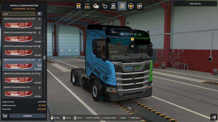 ETS2 - Scania S/R Yeni Güneşlik (1.60)