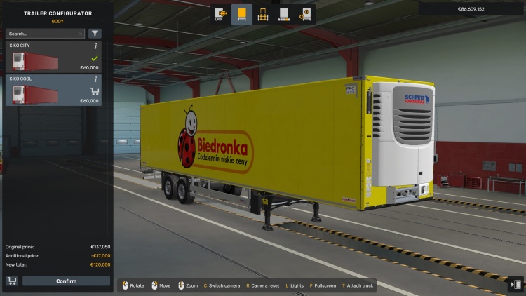 ETS2 - Schmitz Cargobull S.KO Cool Biedronka Kaplaması (1.61)