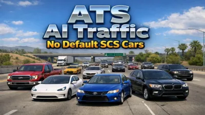 ATS - AI Trafiği: Varsayılan SCS Arabaları Yok (1.60) - modu