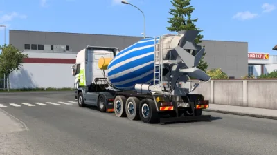ETS2 - Hareketli Çimento Karıştırıcılı Römork (1.60) - modu