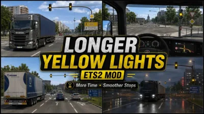 ETS2 - Daha Uzun Sarı Işıklar (1.60) - modu