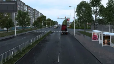 ATS - Gerçekçi Yağmur Yansımaları Bağımsız Sürümü (1.60) - modu
