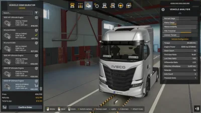 ETS2 - En Yüksek Güçlü HP Motorları (1.60 - 1.61) - modu