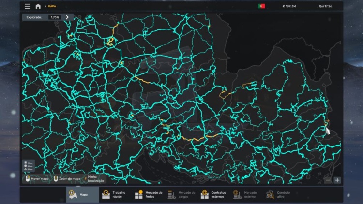 ETS2 - Keşfedilmemiş Harita + Ultra Yakınlaştırma (1.61)