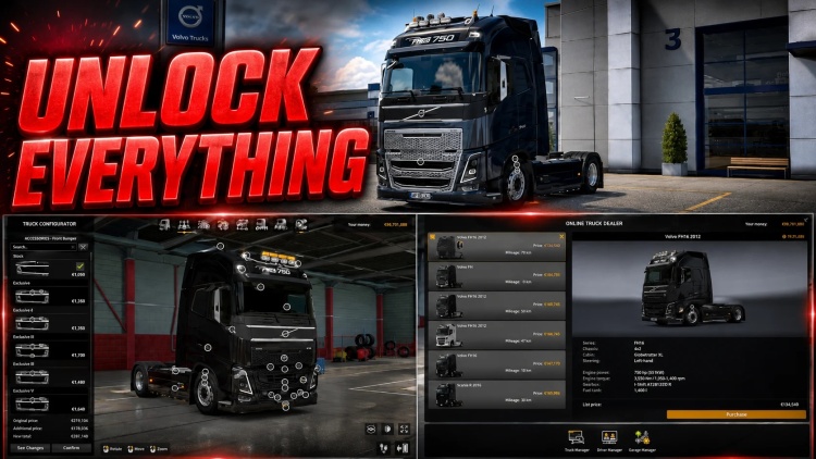 ETS2 - Her Şeyi Aç Modu (1.60)