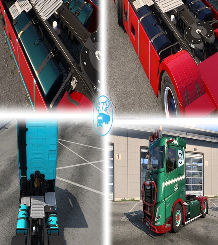ETS2 - Volvo FH5 ve FH6 Boyalı Tank (1.60)
