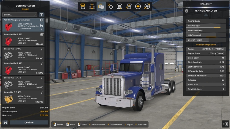 ATS - Tüm Kamyonlar 1000 HP Motor (1.60 - 1.61) - modu